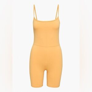 Aritzia Wilfred Free Divinity 7" Romper XS, Playful Apricot